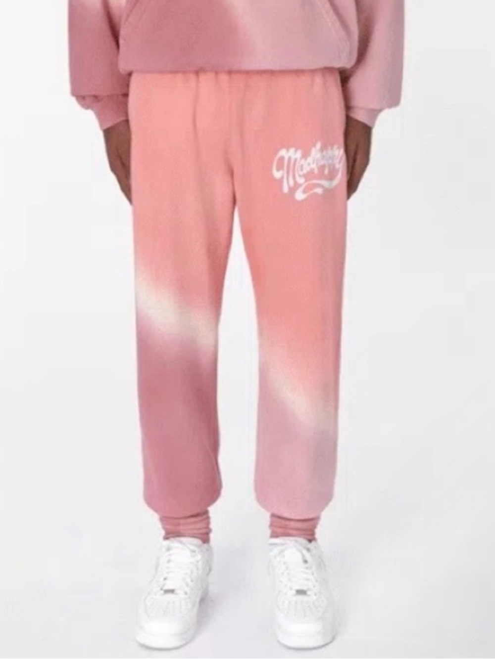 Madhappy Sweatpants Artwork Program Studio Joggers in Pink Tie Dye